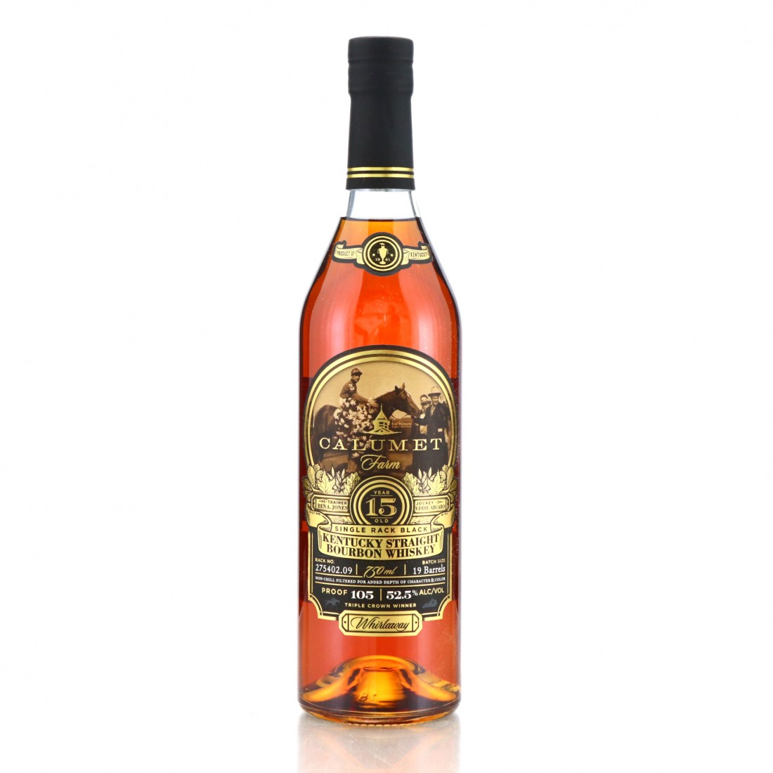 Calumet Farm 15 Year Old Kentucky Straight Bourbon / Whirlaway Whisky Auctioneer