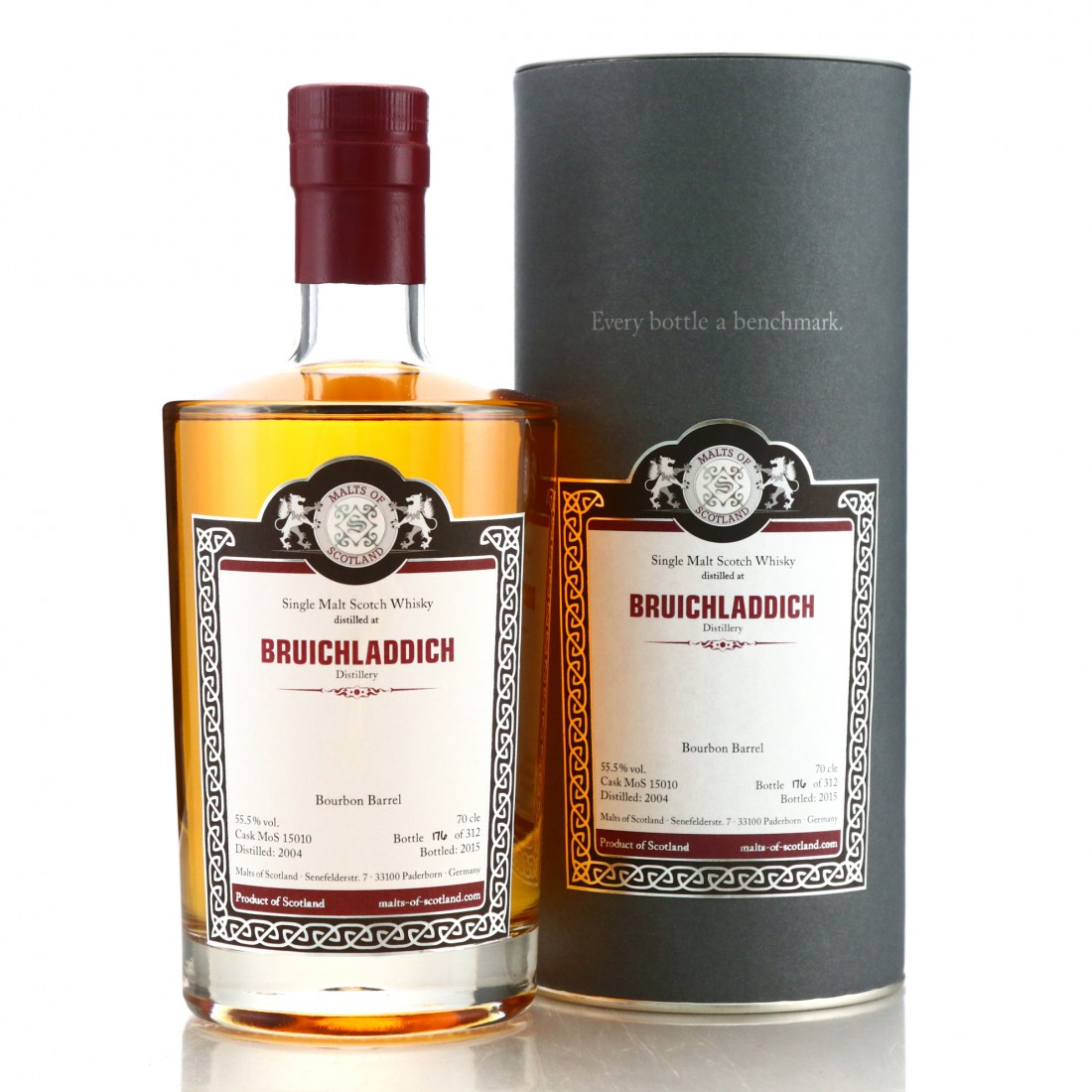 Bruichladdich 2004 Malts of Scotland Bourbon Barrel Whisky Auctioneer