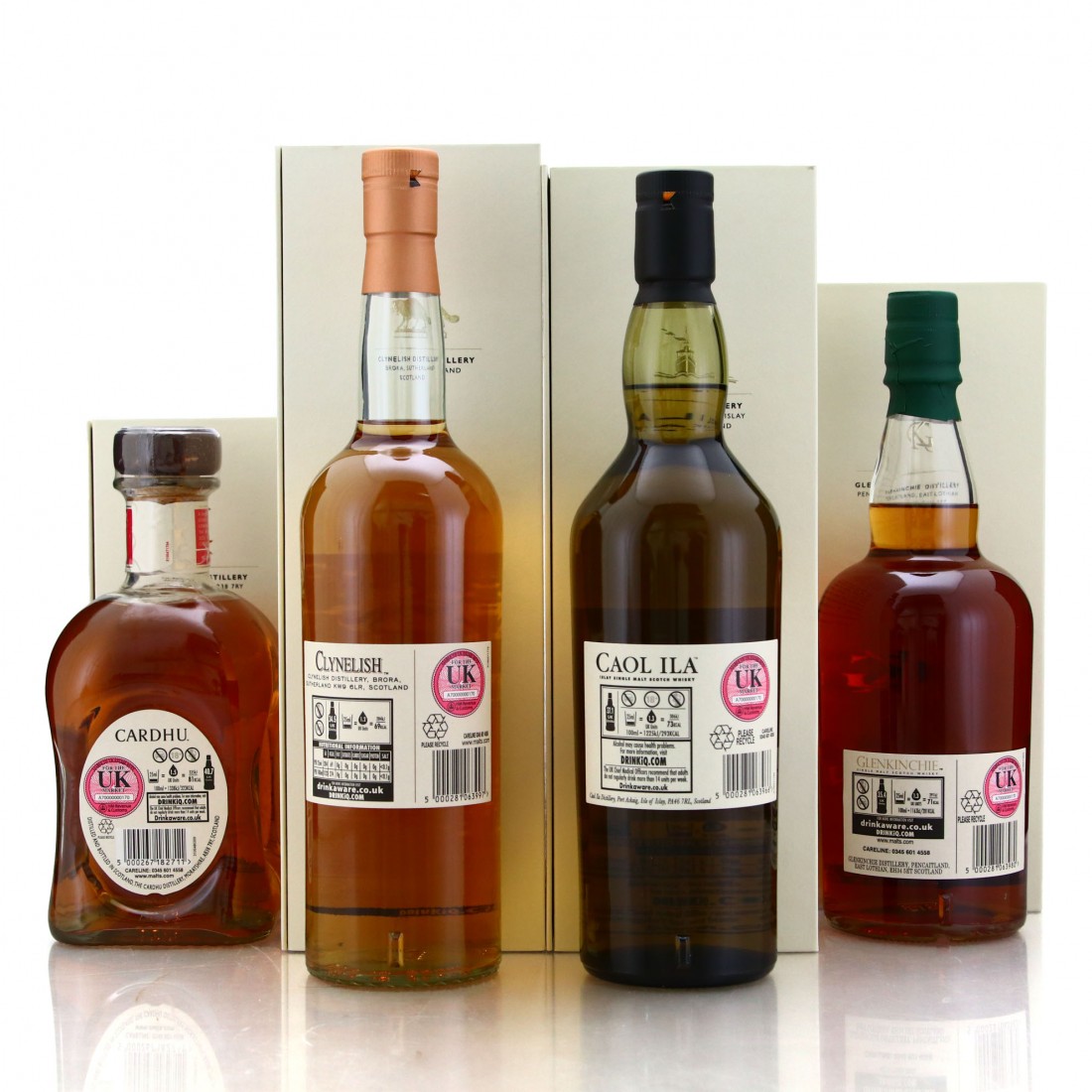 Four Corners of Scotland Collection 4 x 70cl Whisky Auctioneer