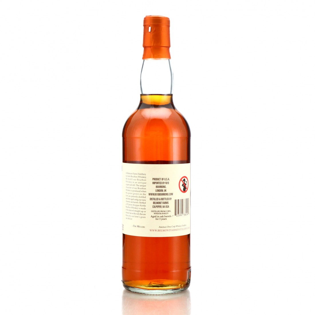 Belmont Farm 3 Year Old Kopper Kettle Virginia Straight Whiskey