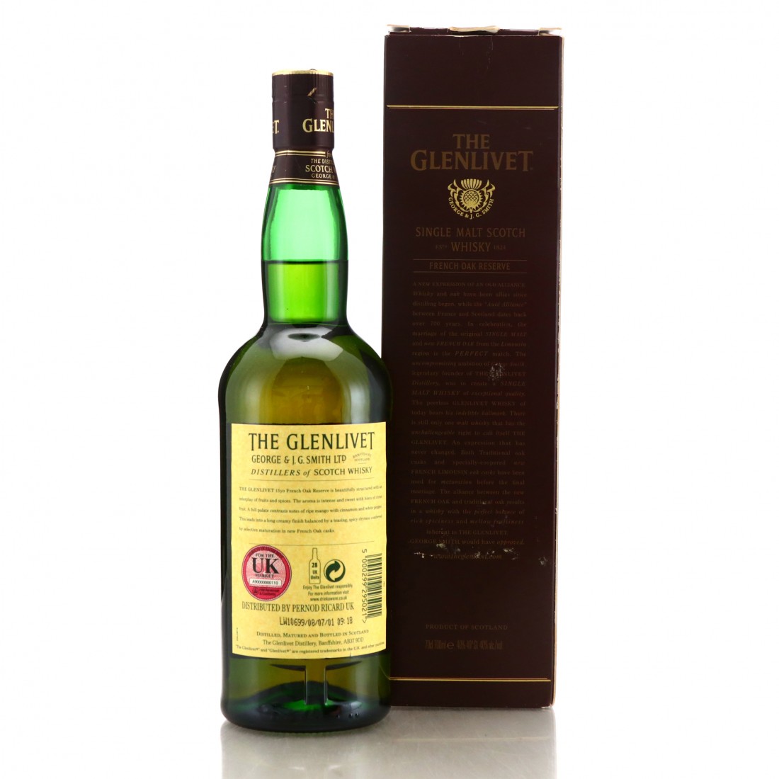 Glenlivet 15 Year Old French Oak Reserve Whisky Auctioneer