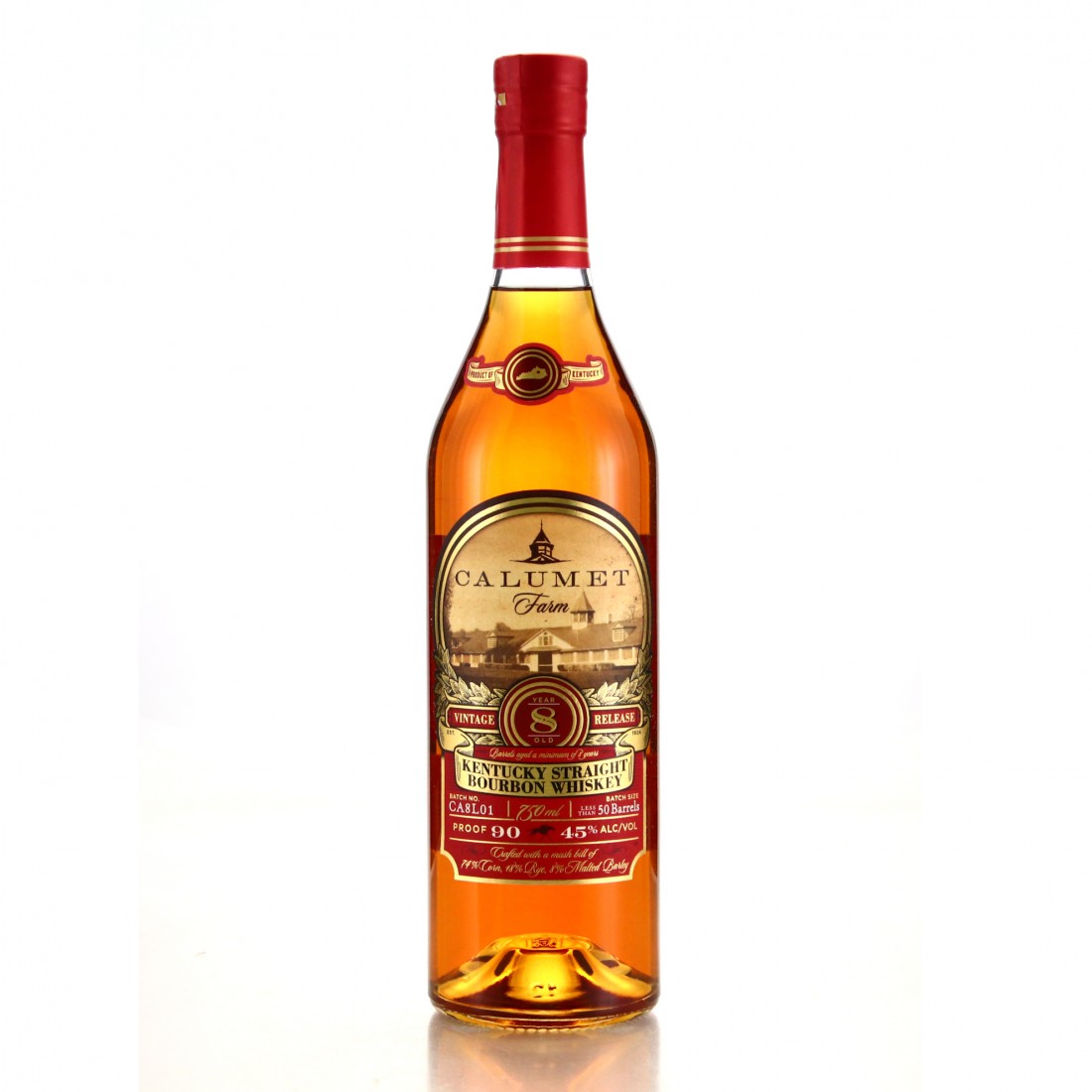 Calumet Farm 8 Year Old Kentucky Straight Bourbon Batch CA8L01 Whisky