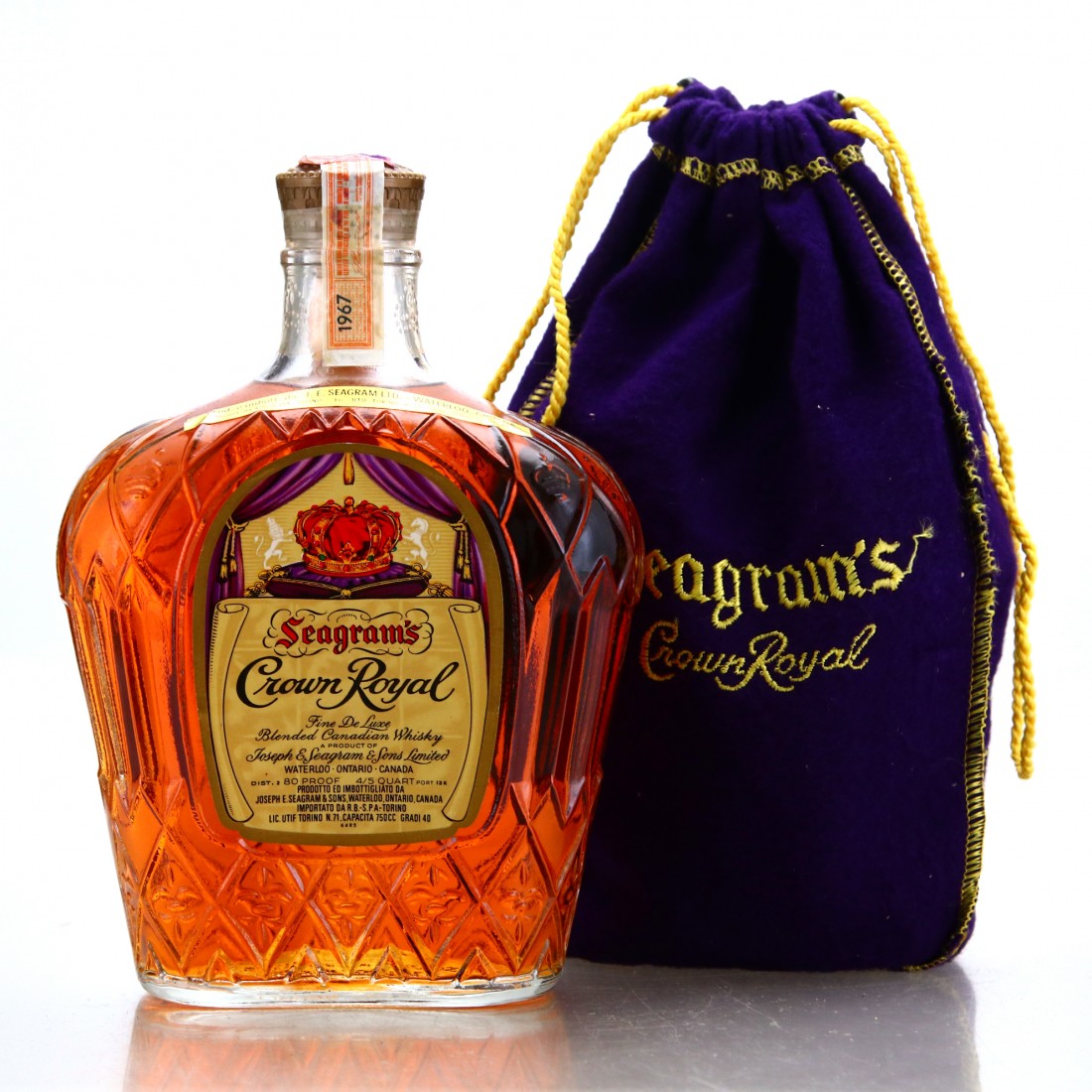 Seagram's Crown Royal 1967 Canadian Whisky Whisky Auctioneer