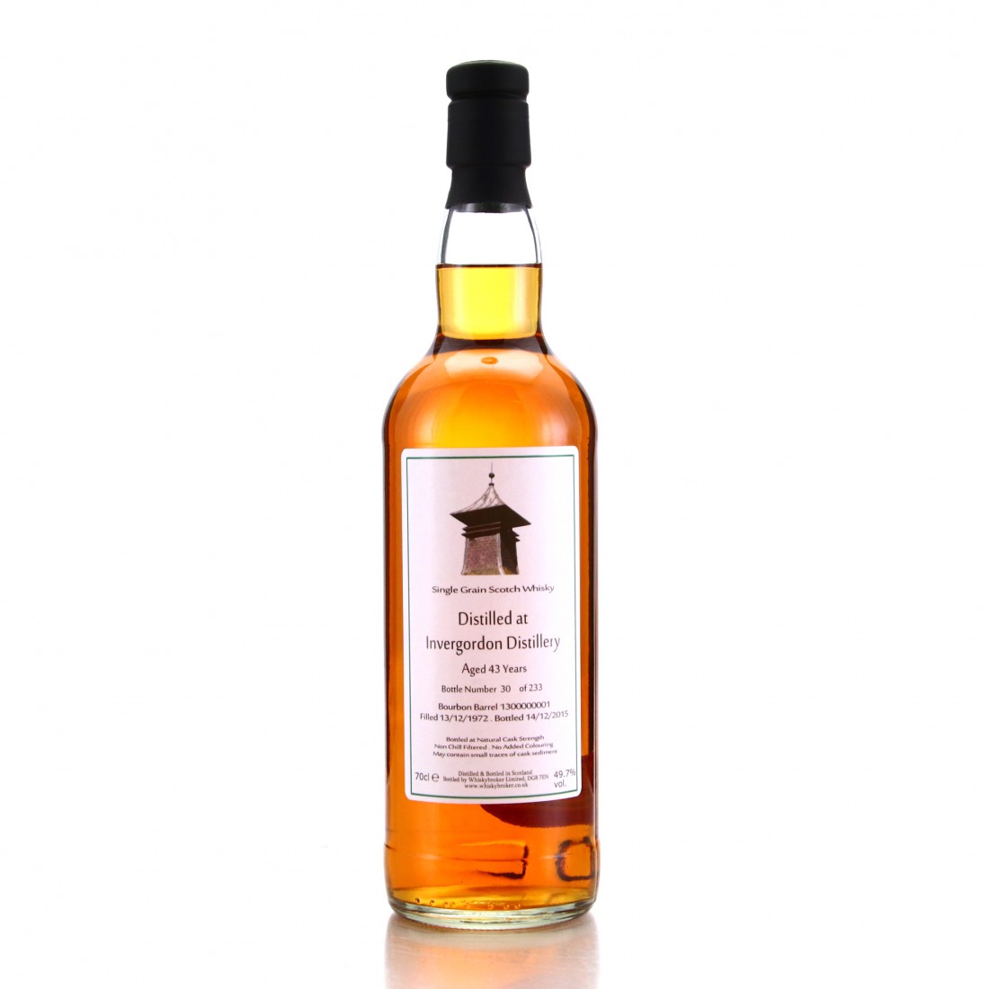 Invergordon 1972 Whisky Broker 43 Year Old Whisky Auctioneer