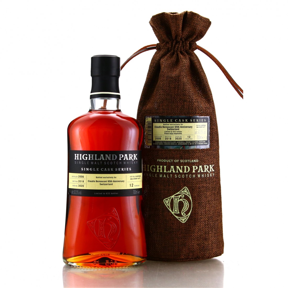 Highland Park 2006 Single Sherry Cask 12 Year Old #3020 / Claudio ...
