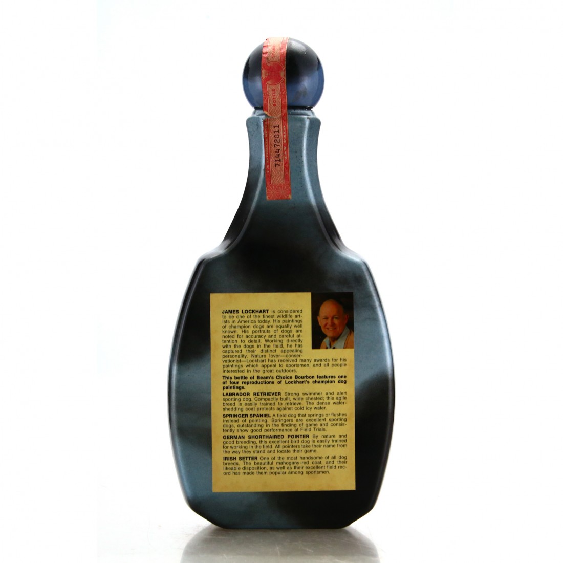 Beam's Choice 8 Year Old Kentucky Straight Bourbon Decanter 1970s