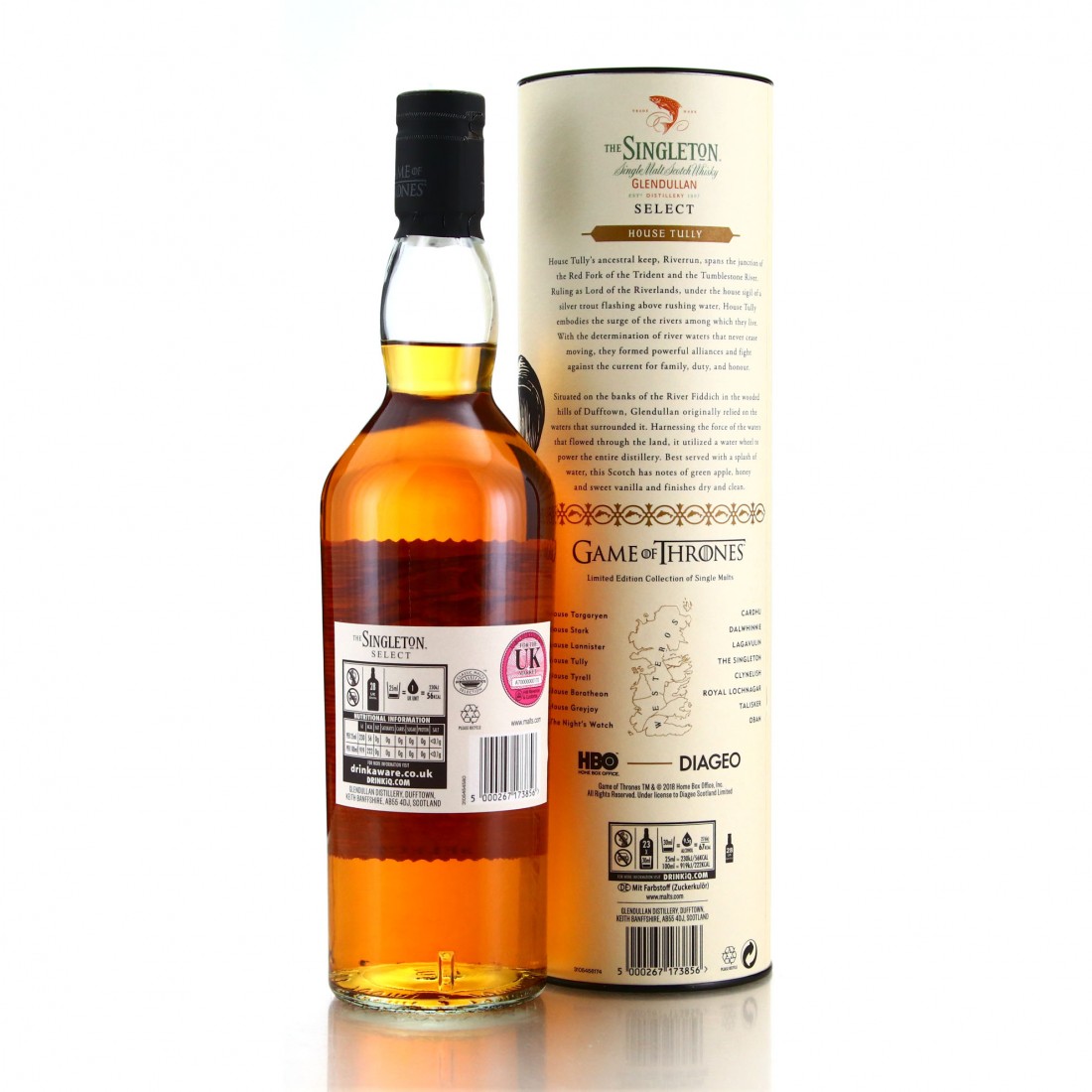 Singleton of Glendullan Select Game of Thrones / House Tully Whisky