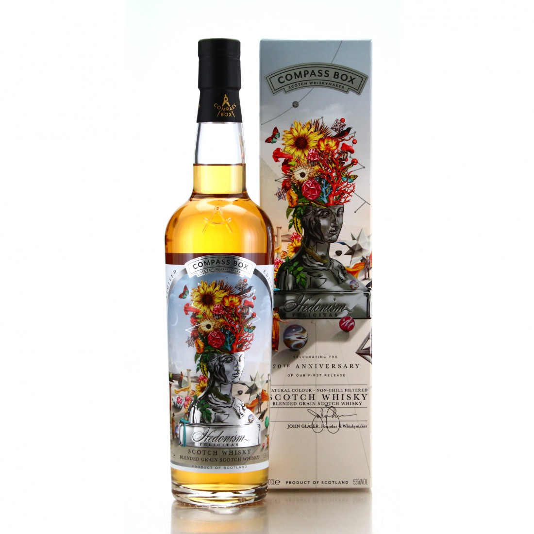 Compass Box Hedonism Felicitas / 20th Anniversary Whisky Auctioneer