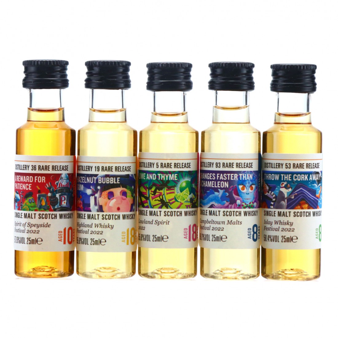 SMWS Scottish Whisky Festivals 2022 Samples x 5 Whisky Auctioneer