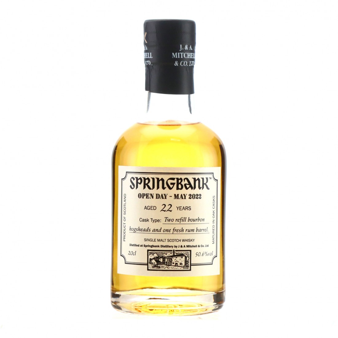 Springbank 22 Year Old Bourbon & Rum Casks 20cl / Campbeltown Malts ...