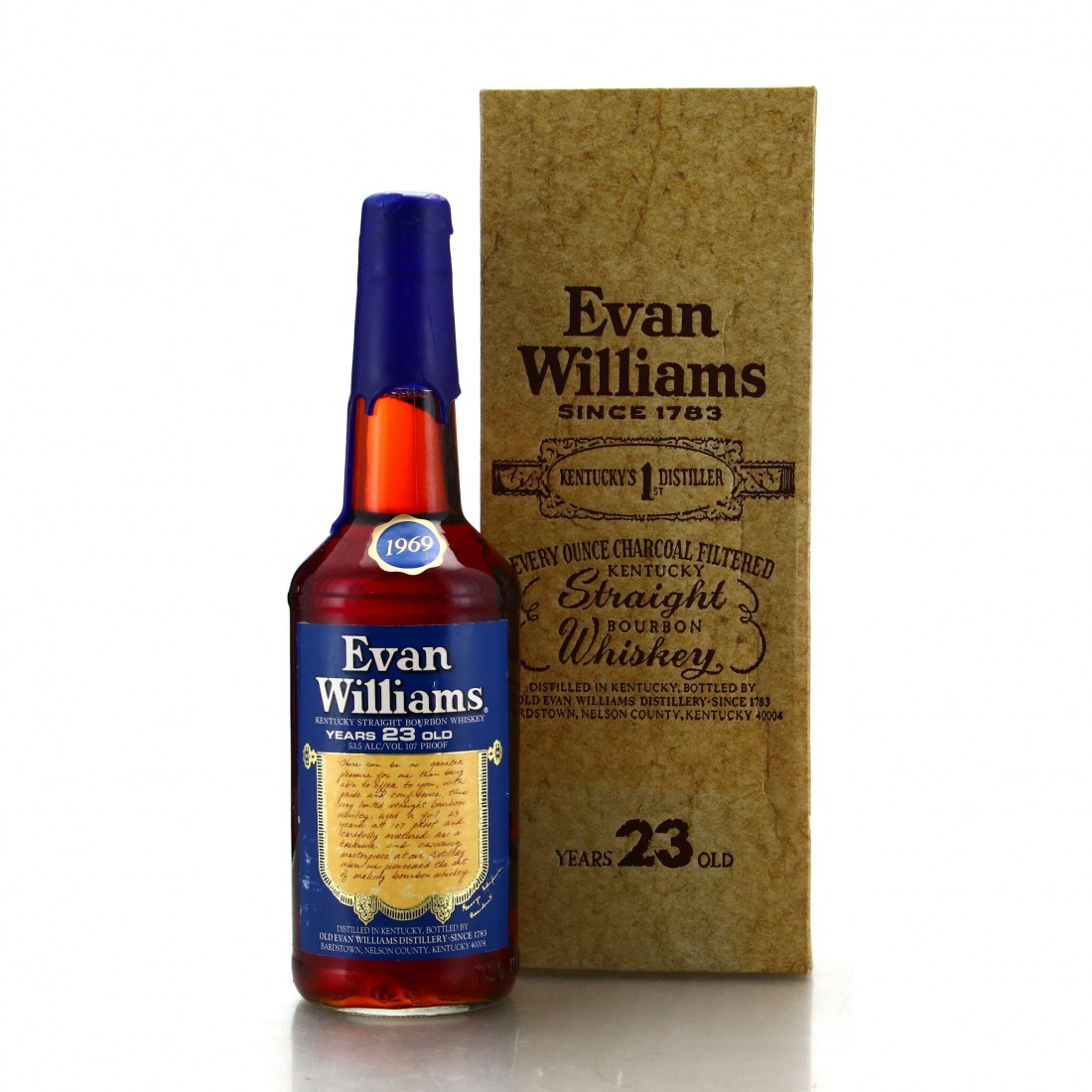Evan Williams 1969 23 Year Old Kentucky Straight Bourbon Whisky