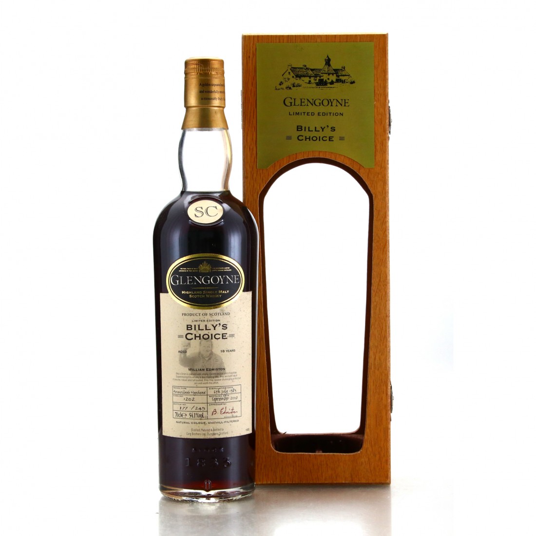 Glengoyne 1989 Billy's Choice 18 Year Old Whisky Auctioneer