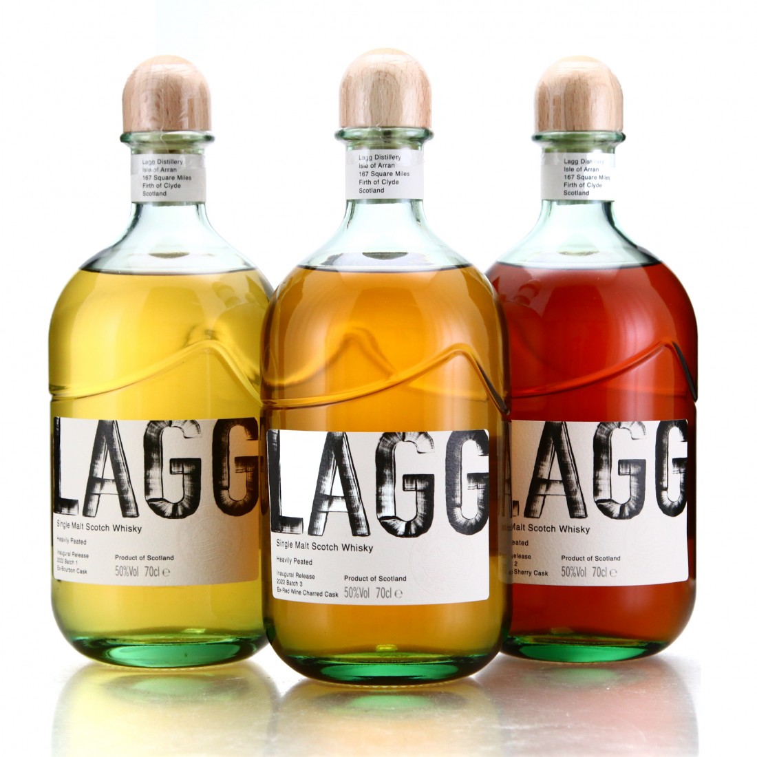 Lagg Single Malt Inaugural Releases Batch #1, 2 And 3 Plus Book ...