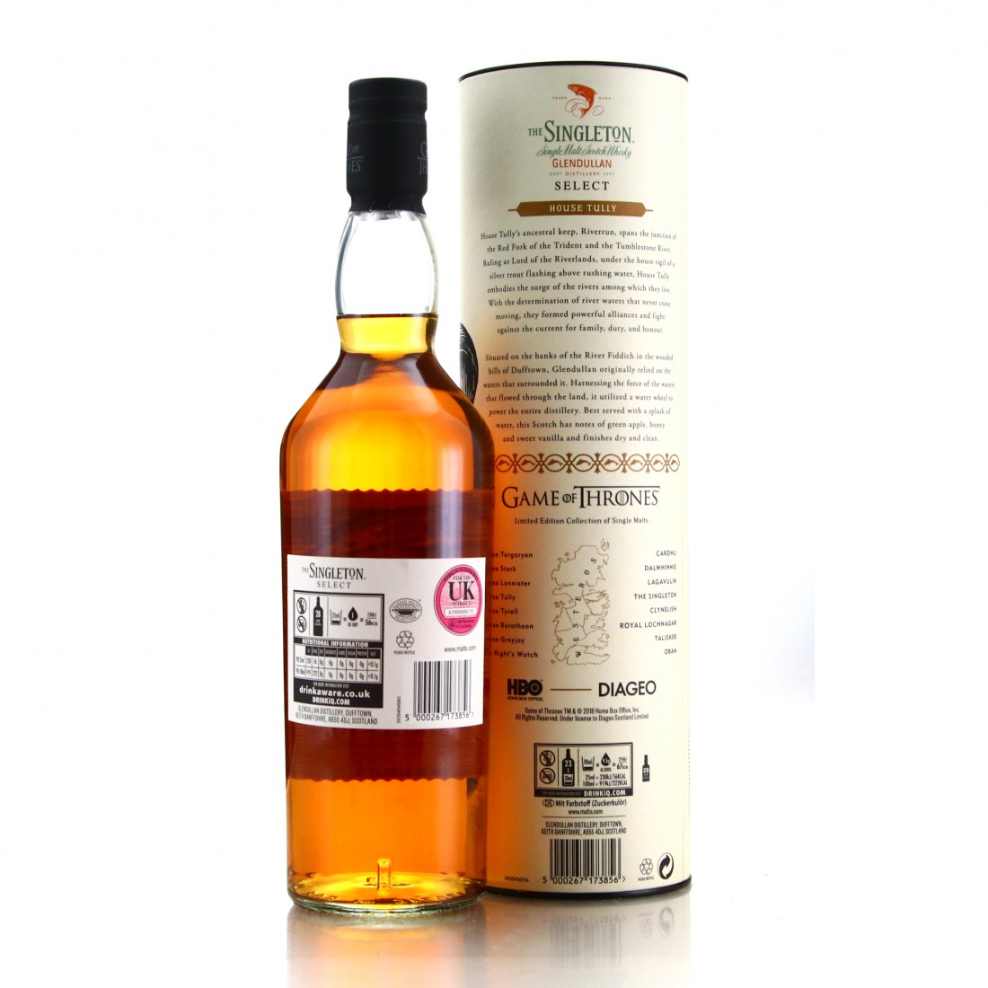 Singleton of Glendullan Select Game of Thrones / House Tully Whisky