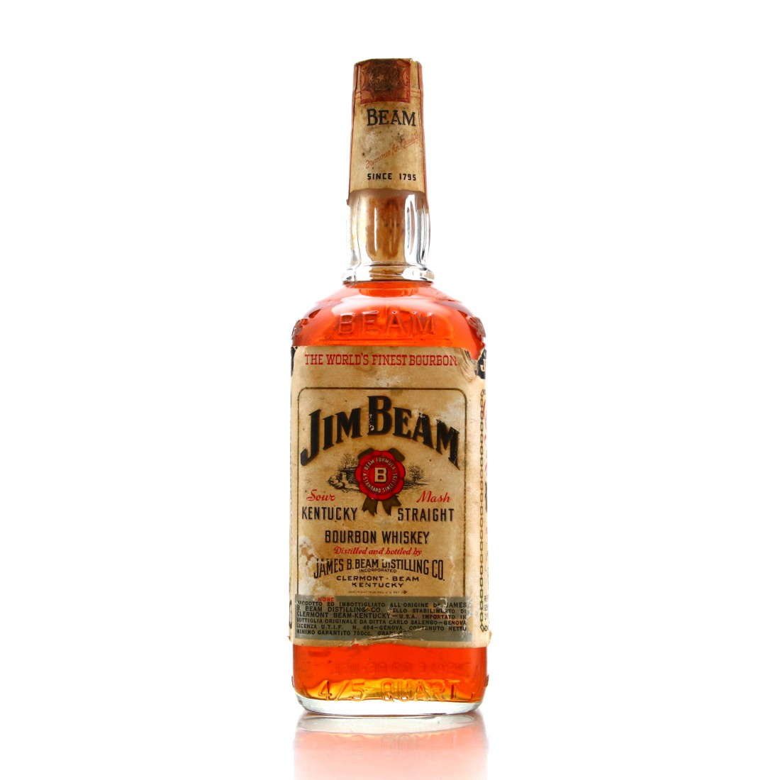 Jim Beam Kentucky Straight Bourbon 1965 | Whisky Auctioneer