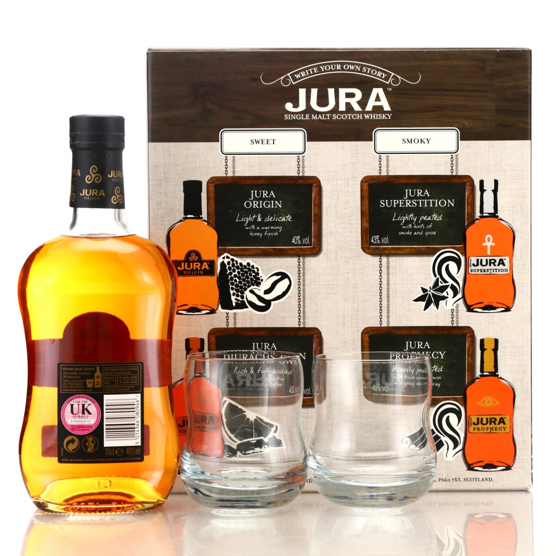 Jura 10 Year Old Origin Gift Set Whisky Auctioneer