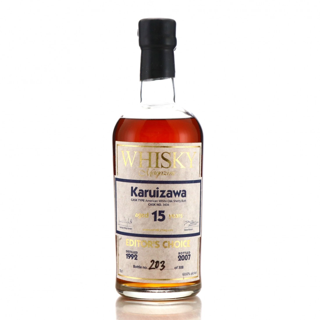Karuizawa 1992 Single Cask 15 Year Old 3434 / Whisky Magazine Editor's