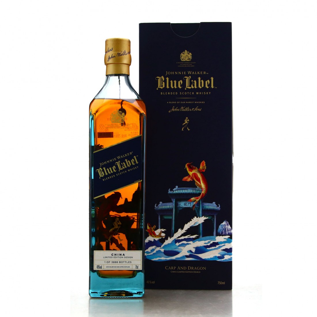 Johnnie Walker Blue Label China Limited Edition 75cl / Carp & Dragon