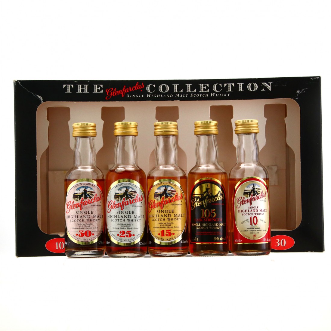Glenfarclas Collection Miniatures x 5 / includes 30 Year Old | Whisky ...