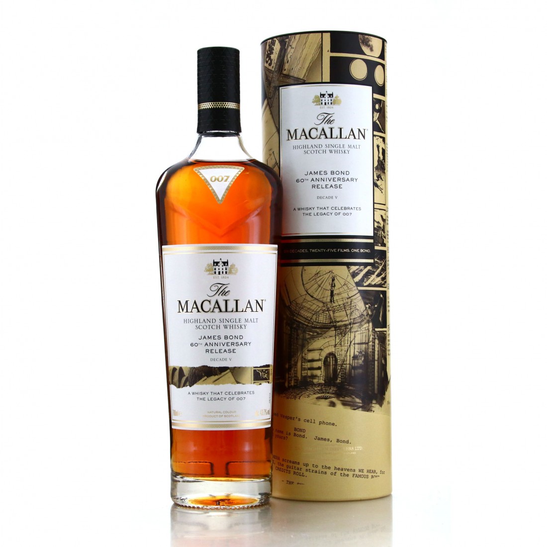 Macallan James Bond 60th Anniversary Release / Decade 5 Whisky Auctioneer