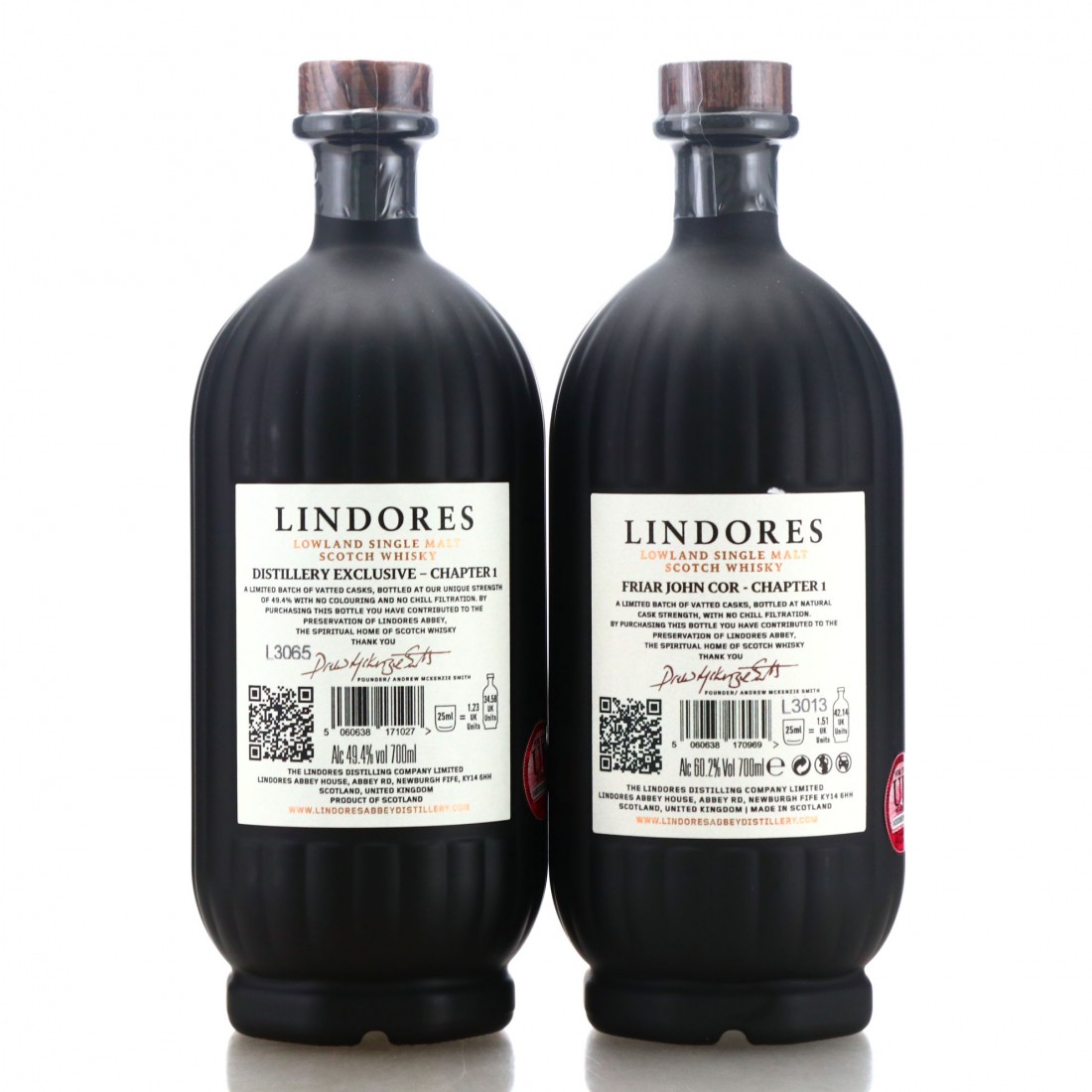 Lindores Friar John Cor Chapter One 2 x 70cl Whisky Auctioneer