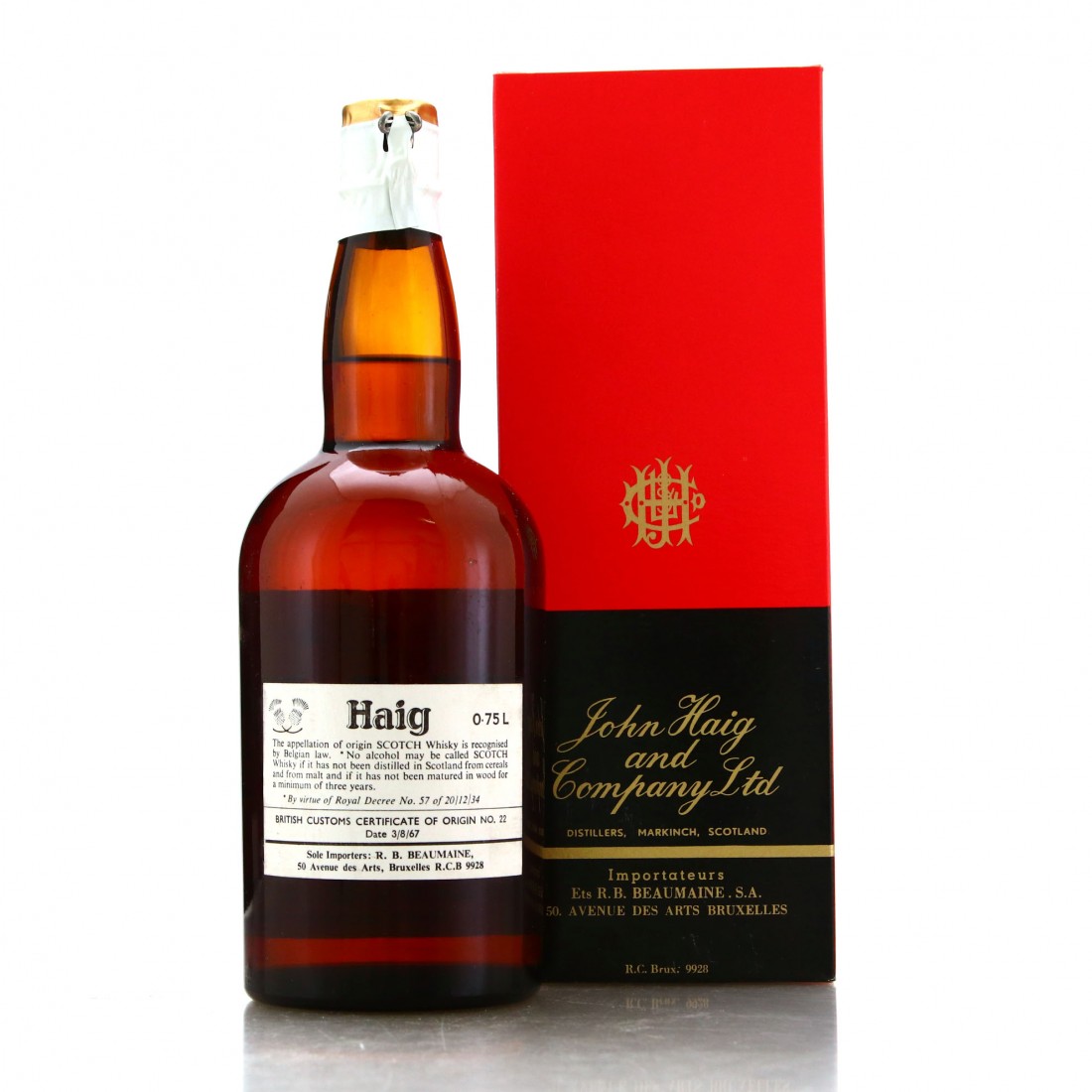 Haig Gold Label Scotch Whisky 1960s Whisky Auctioneer