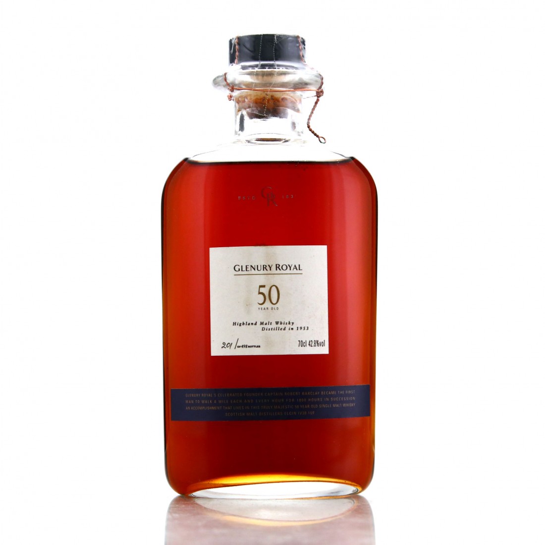 Glenury Royal 1953 Cask Strength 50 Year Old Whisky Auctioneer
