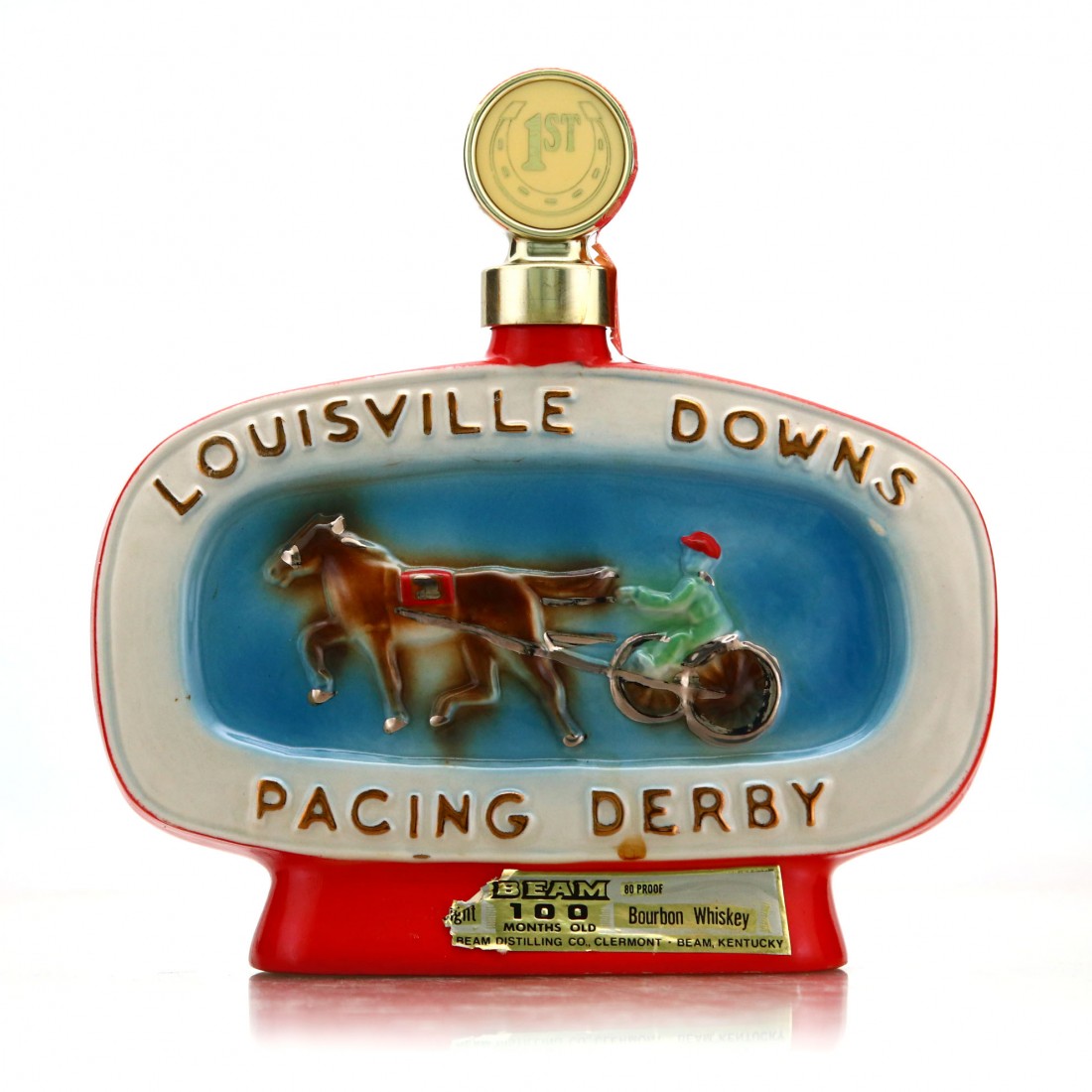 Beam 100 Month Old Louisville Downs Pacing Derby Decanter 1978 Whisky Auctioneer