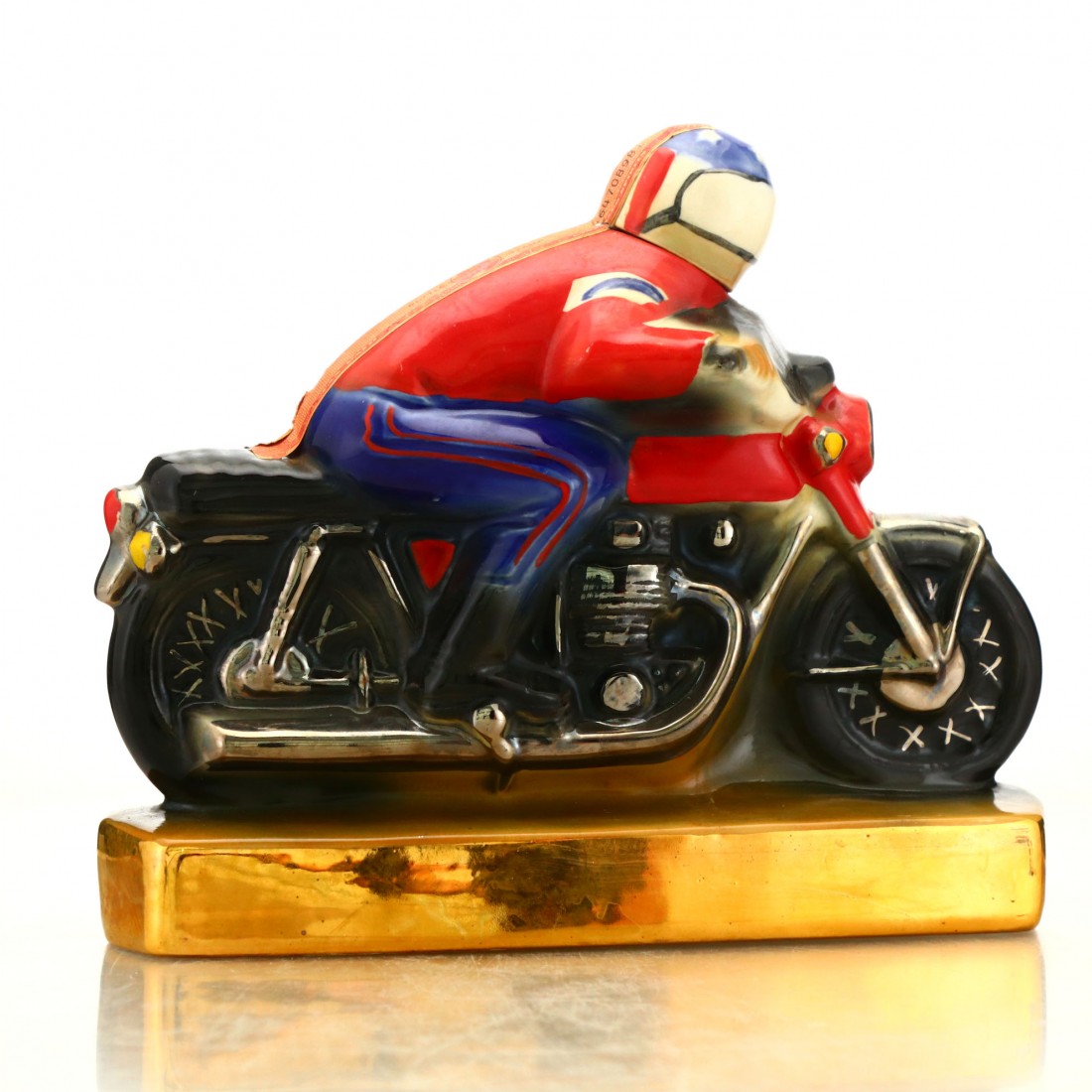 Ezra Brooks 150 Months Old Daytona Motorcycle Decanter 1971 Whisky