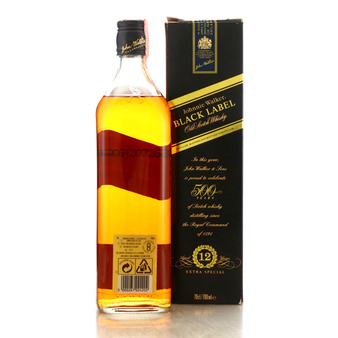 Johnnie Walker Black Label 12 Year Old / 500 Years Whisky Auctioneer