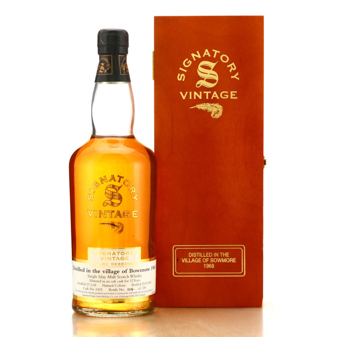 Bowmore 1968 Signatory Vintage 32 Year Old Rare Reserve | Whisky Auctioneer