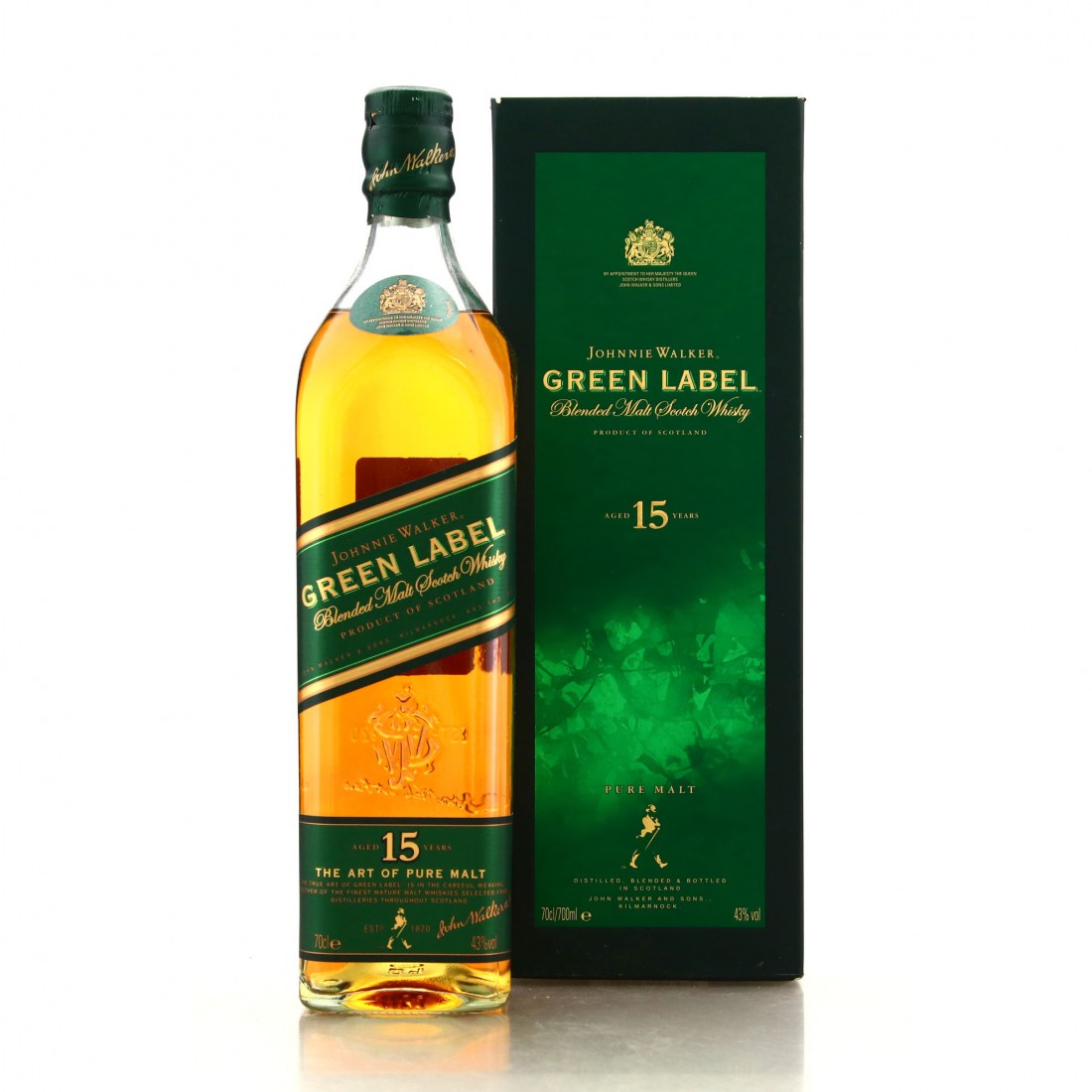 Johnnie Walker 15 Year Old Pure Malt / Green Label Whisky Auctioneer