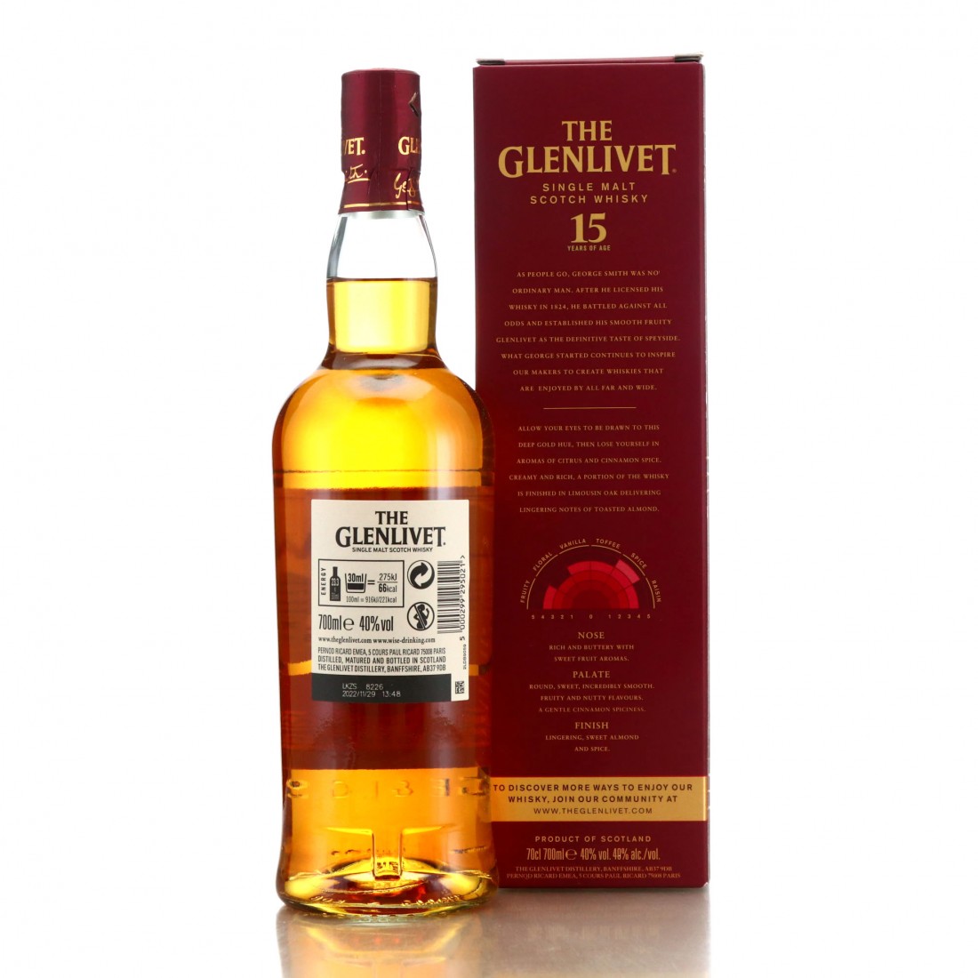 Glenlivet 15 Year Old French Oak Reserve Whisky Auctioneer
