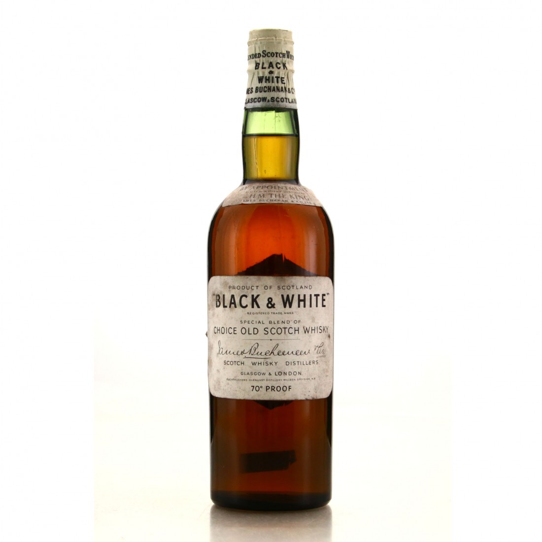 Black and White Scotch Whisky 1950s Whisky Auctioneer