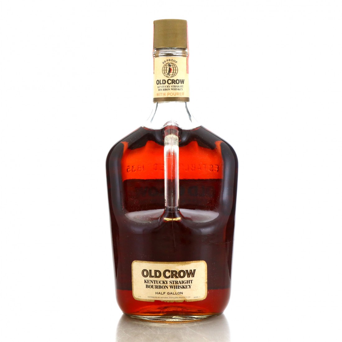 Old Crow Kentucky Straight Bourbon Half Gallon 1970s Whisky Auctioneer