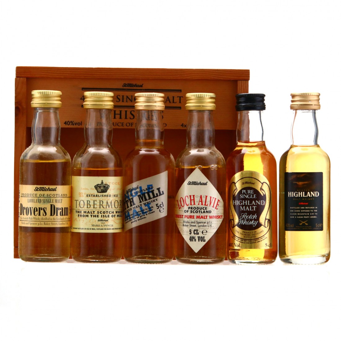 St Michael Single Malt Miniature x 6 / Marks and Spencer | Whisky ...