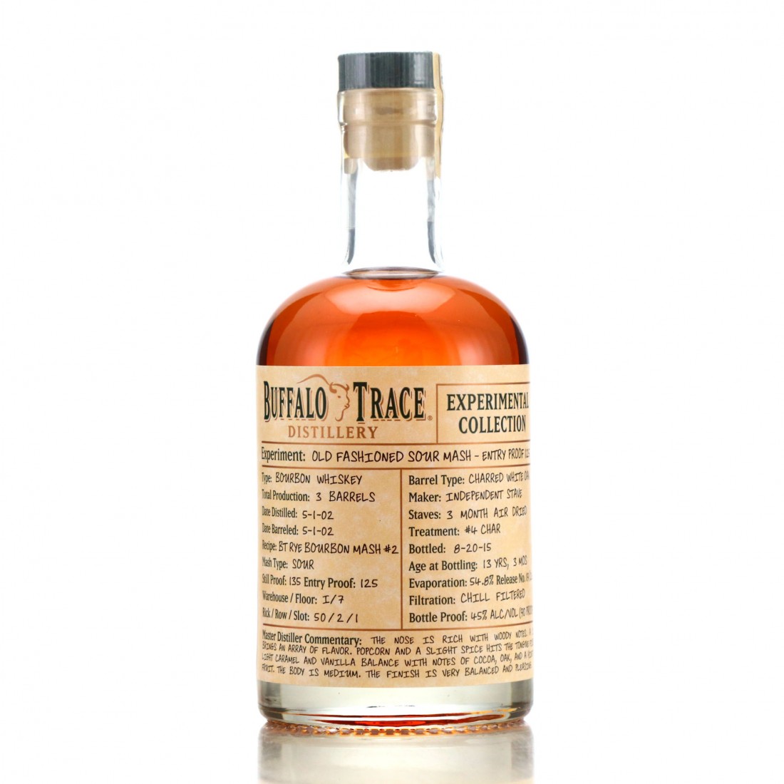 Buffalo Trace 2002 Experimental Collection 13 Year Old 37.5cl / Old