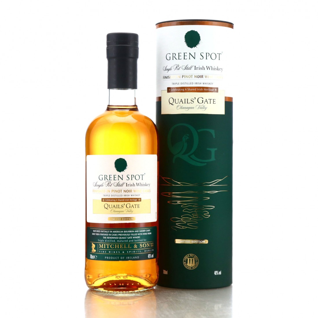 Green Spot Quails Gate Pinot Noir Cask Finish | Whisky Auctioneer