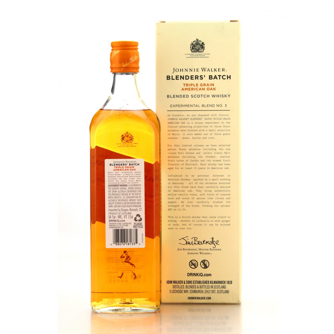 Johnnie Walker 10 Year Old Blenders' Batch 3 Triple Grain 75cl / US