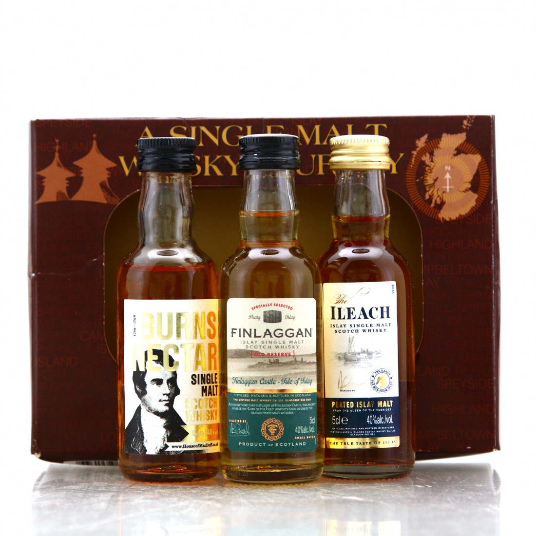 Single Malt Whisky Miniature x 3 / Box Set Whisky Auctioneer