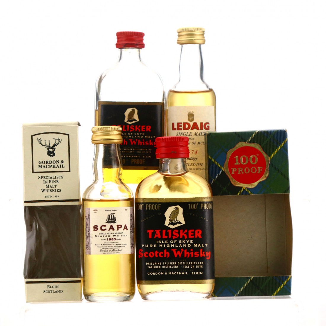 Island Single Malt Miniature x 4 Whisky Auctioneer