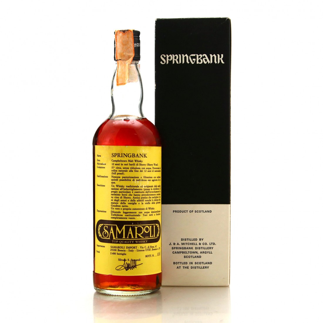 Springbank 12 Year Old Cask Strength Sherry Casks 1980s / Samaroli ...