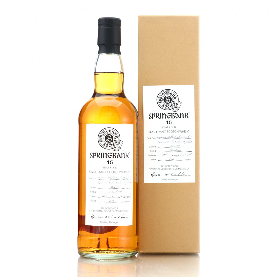 Springbank 1997 Springbank Society 15 Year Old / Madeira Finish ...