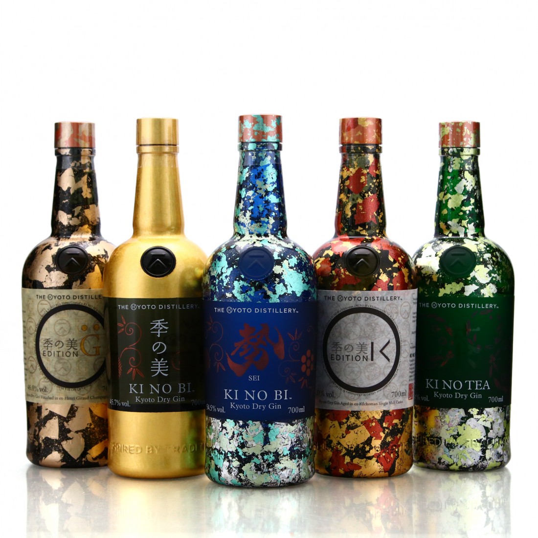 Kyoto Gin Founders' Legacy Collection 5 x 70cl Whisky Auctioneer