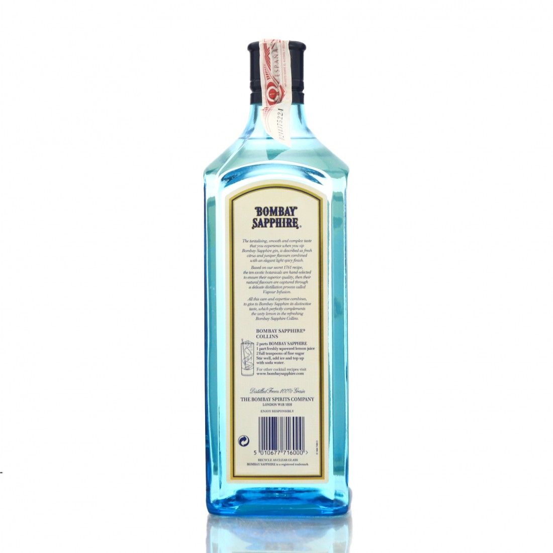 Bombay Sapphire London Dry Gin 1 Litre Whisky Auctioneer