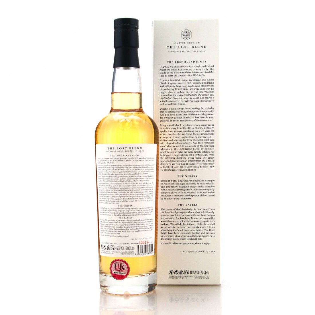 Compass Box The Lost Blend / Label 2 Whisky Auctioneer