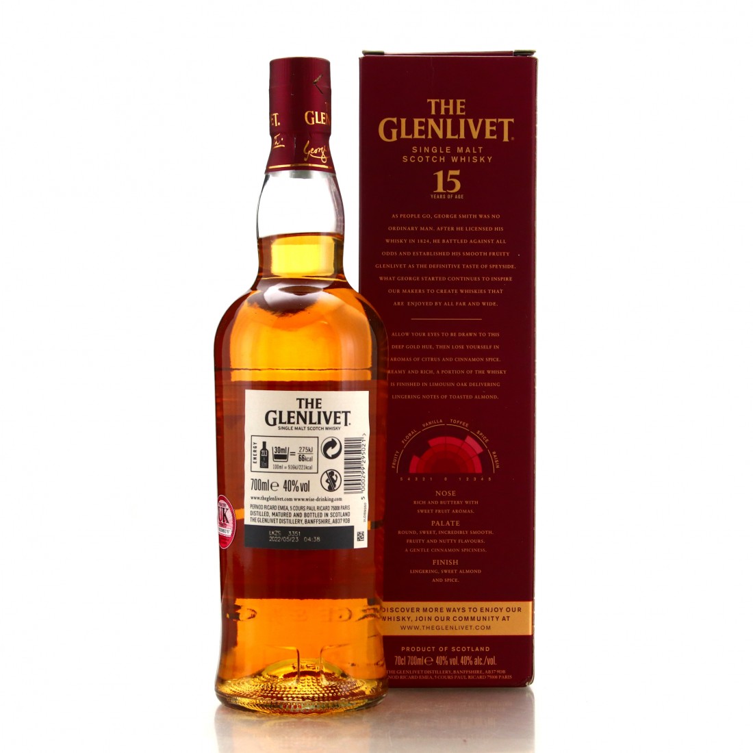 Glenlivet 15 Year Old French Oak Reserve Whisky Auctioneer