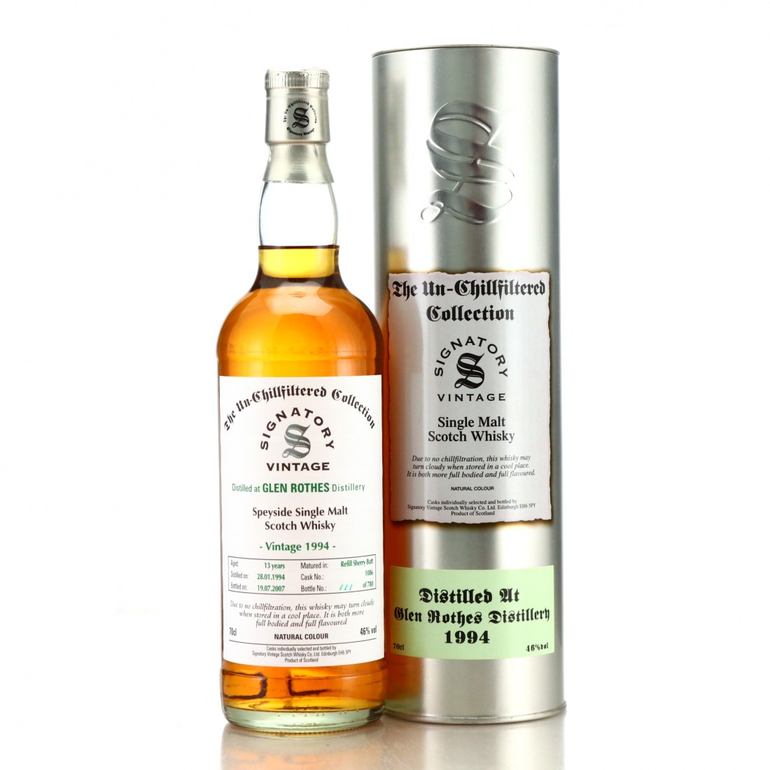 Glenrothes 1994 Signatory Vintage 13 Year Old Whisky Auctioneer