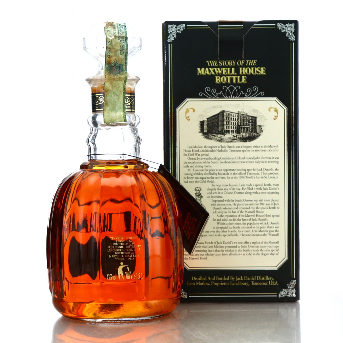 Jack Daniel's Old No.7 Maxwell House 1.5 Litre 1995 Whisky Auctioneer