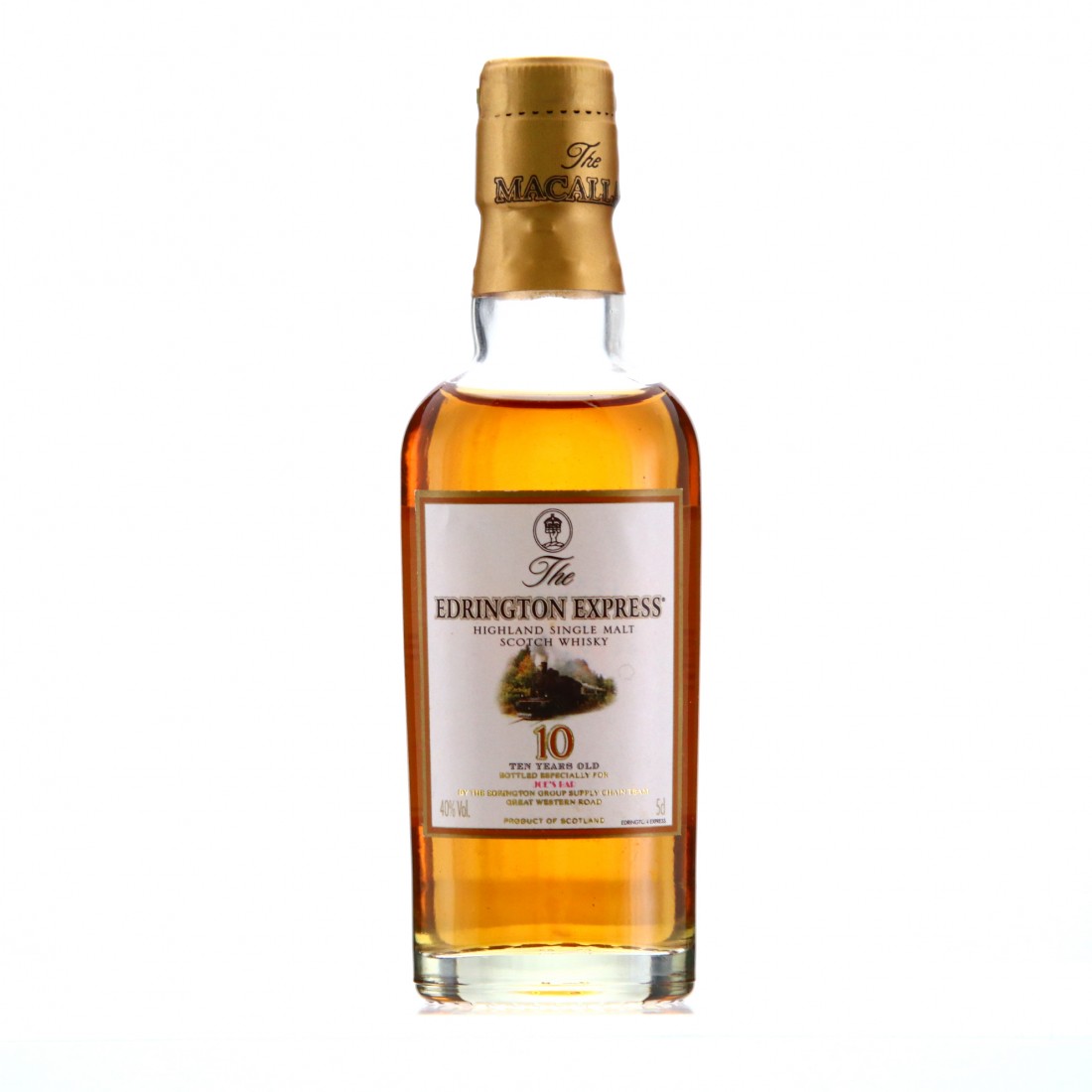Macallan 10 Year Old The Edrington Express Miniature Whisky Auctioneer